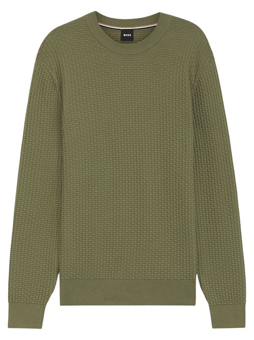 Maglione in cotone lavorato Hugo Boss | 50545283314